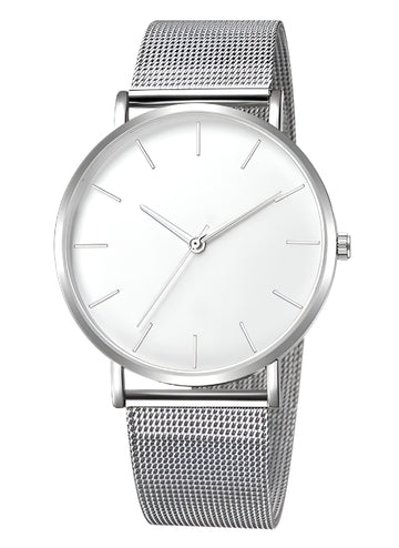 Minimalist Mesh Strap Watch