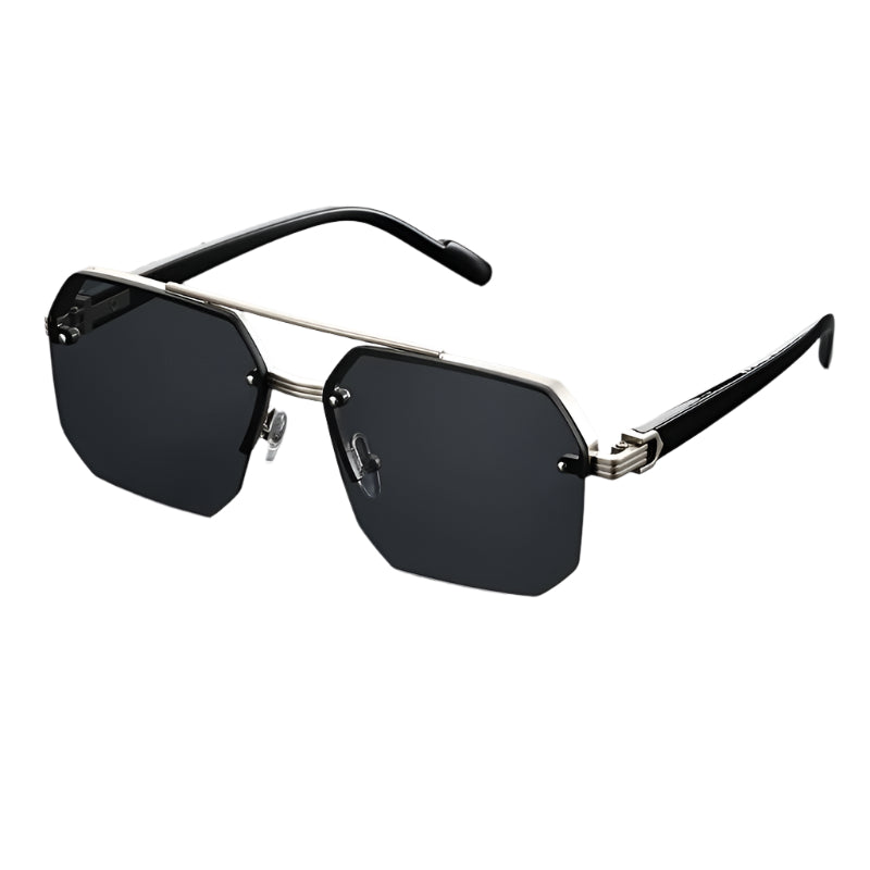 Octagon Rimless Sunglasses