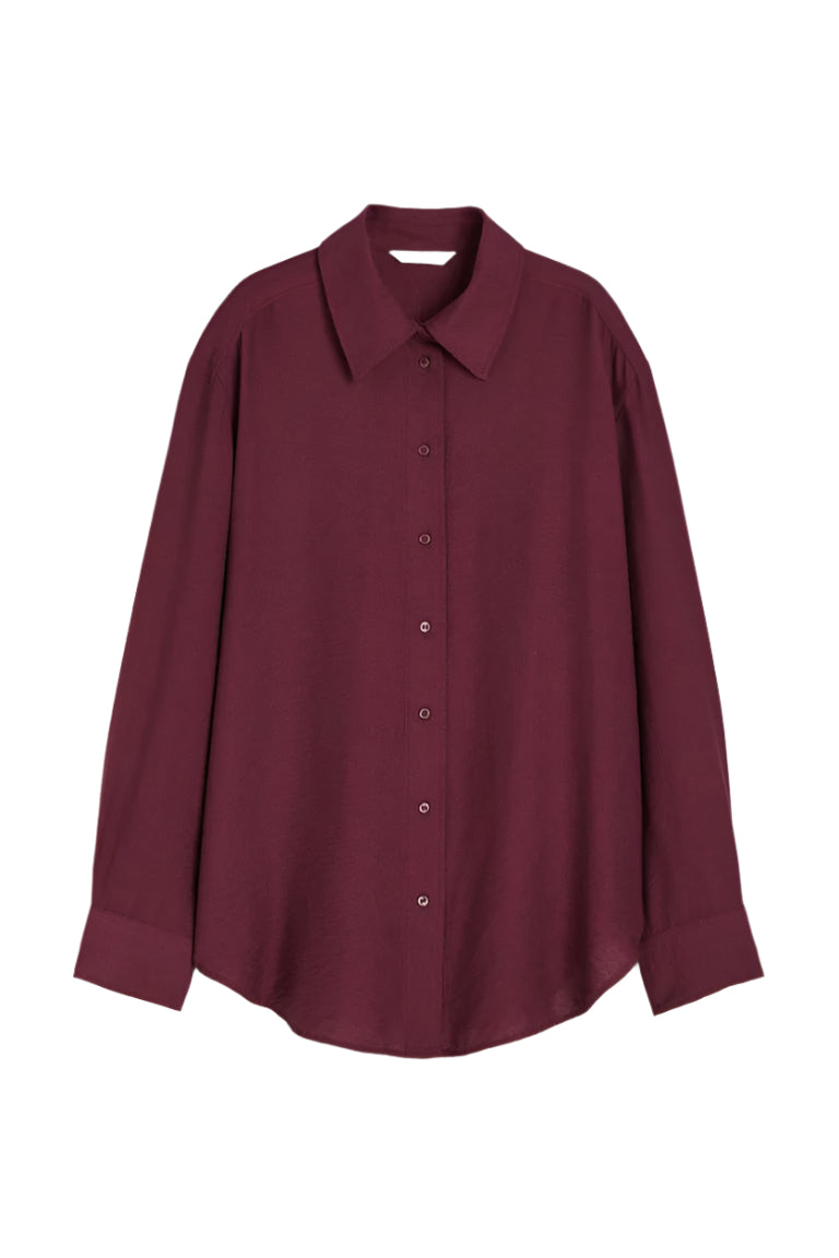 Midnight Luxe Satin Shirt