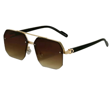 Octagon Rimless Sunglasses